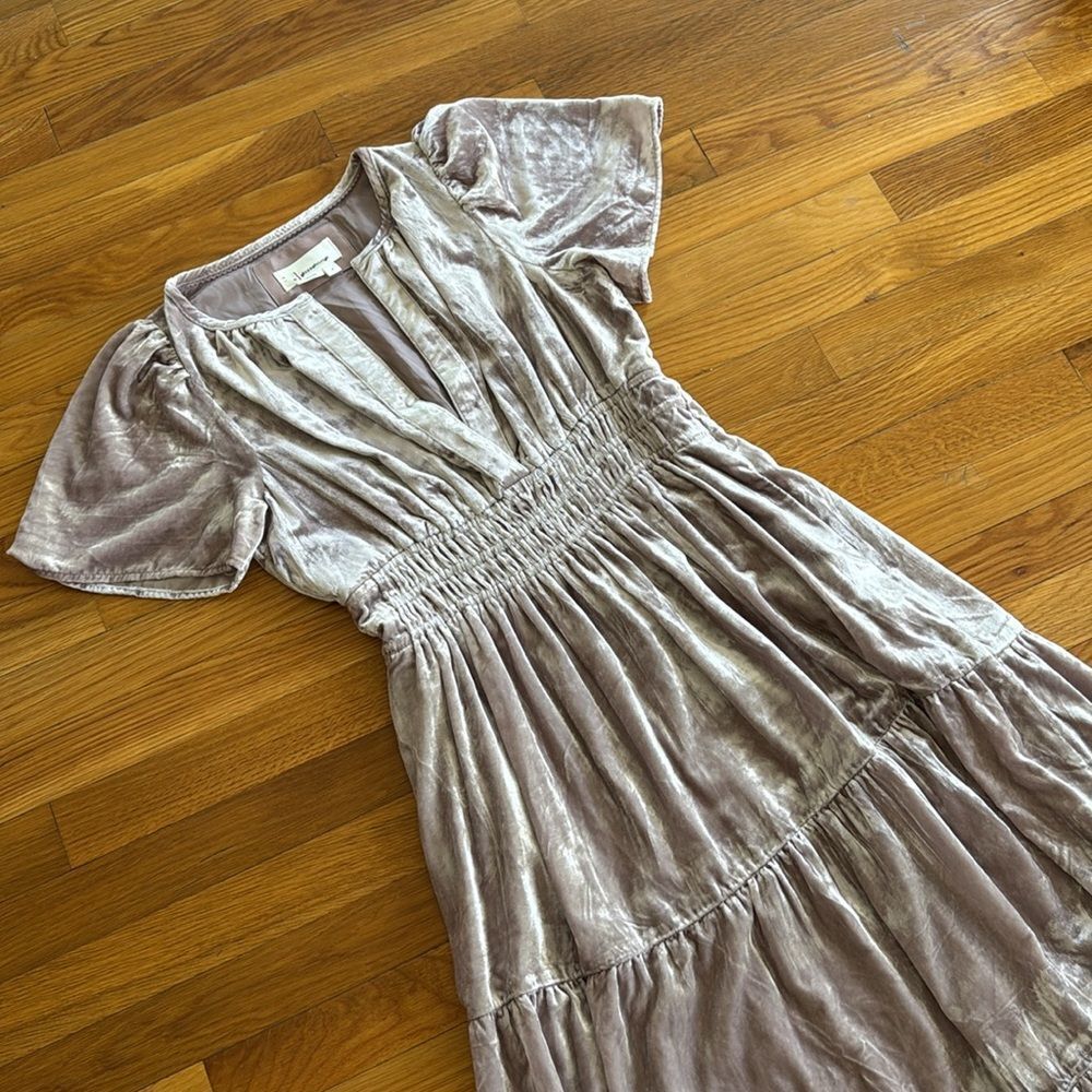 The Somerset Maxi Dress:
Velvet Edition by Anthropologie in Lavender - Picture 9 of 9